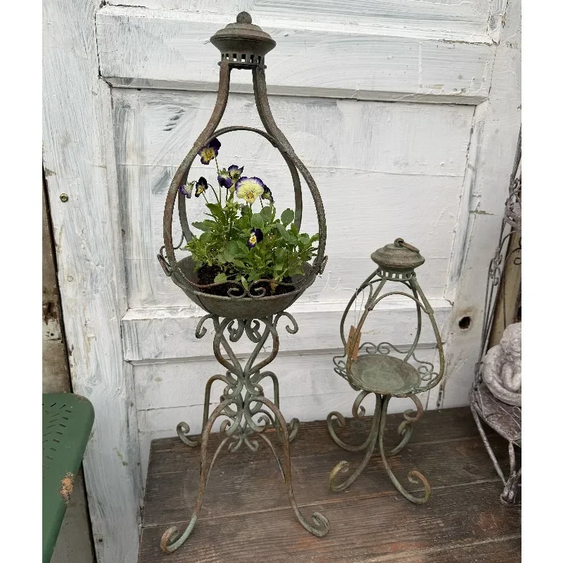 Morris Garden Garden Grocery Vertical Flower Cage Flower Pot Holder Candle Holder Bird Food Pot