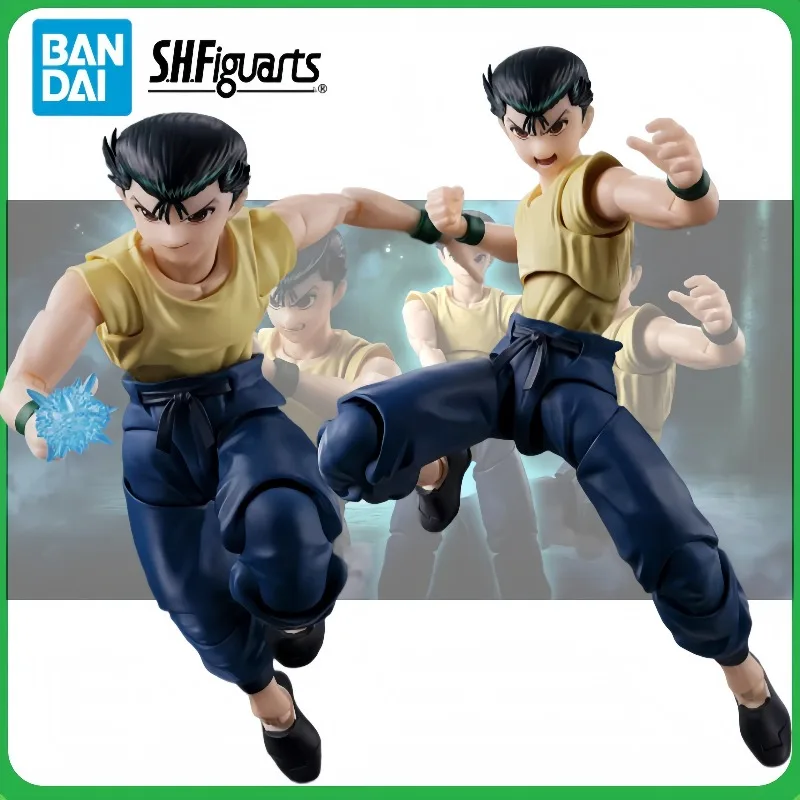 【en-stock】-bandai-shf-youyou-white-book-yuusuke-urameshi-figurine-articulee-authentique-dark-martial-arts-club-modele-de-collection-cadeau