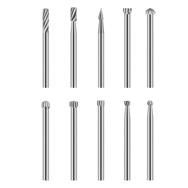 A81M New Engraving Router Bit Carving Bits, 20 PCS Rotary Tool Accessories Rotary Bits Burr Set