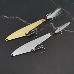 OUTKIT Chất Lượng Cao Dài Đúc 1 Cái 11g18g Kim Loại VIB Mồi Dụ Cá Jigbait Thìa Crankbait Quay Mồi Treble 2 móc Khóa