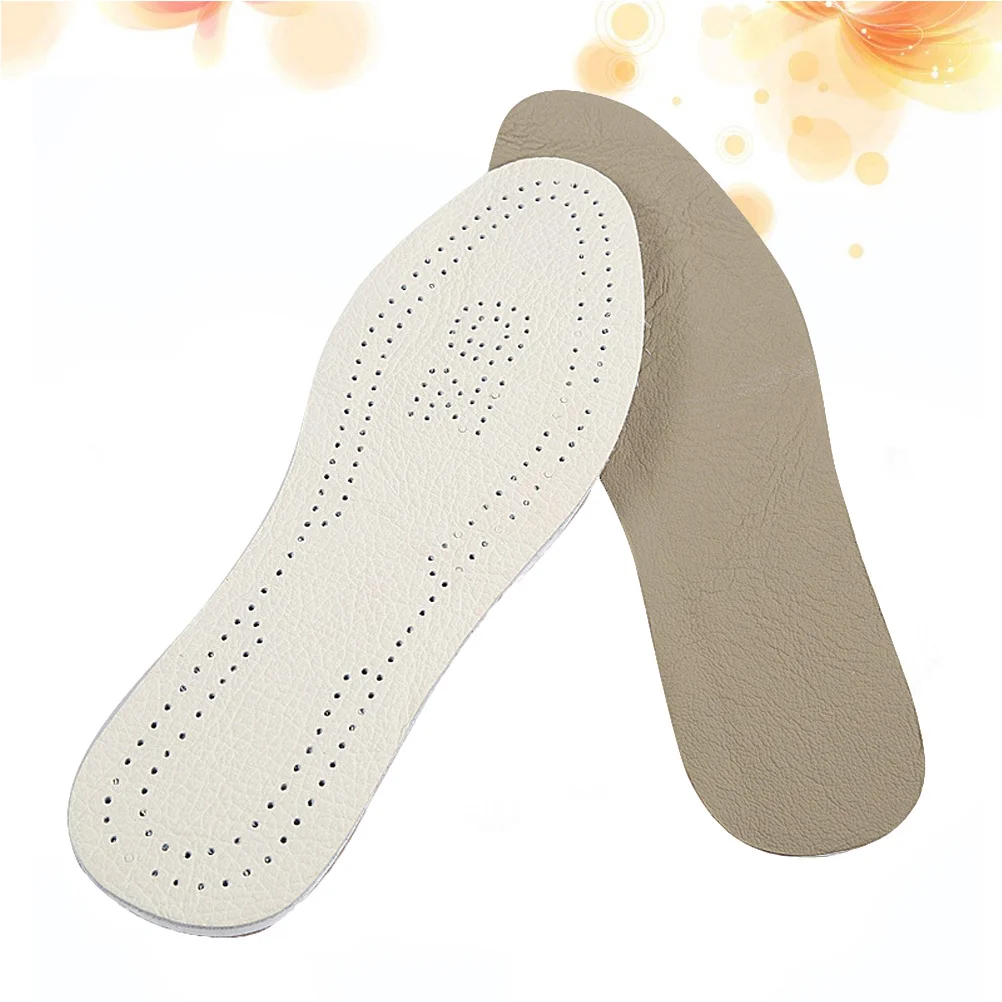 

1 Pair Correcting Premium Cattlehide Orthotic Insoles For Flat Feet Size 39-40 Absorbing Insoles For Sneakers Boots Tennis Shoes