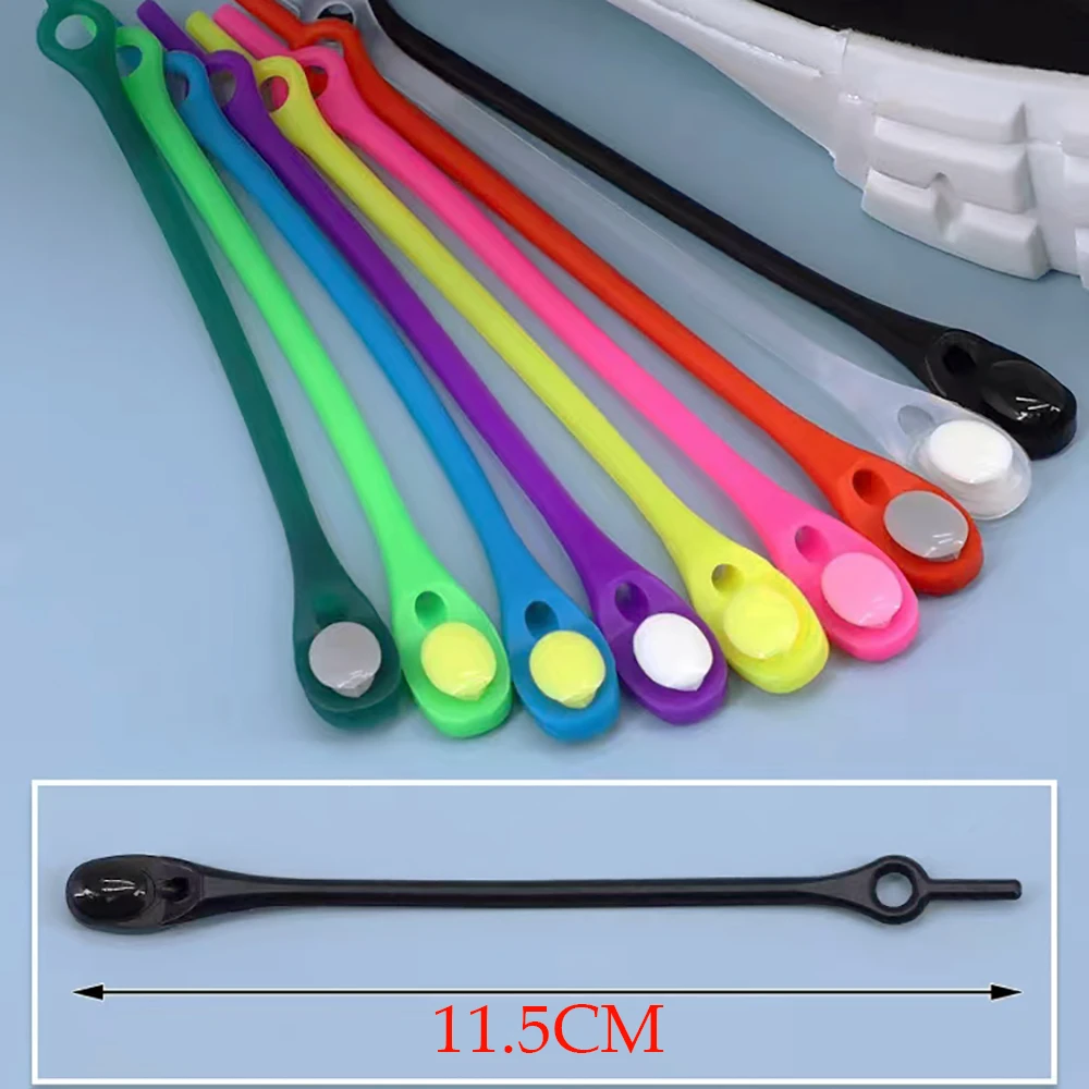 Multi Color Elastic Personality Lazy Person Shoelace Buckle, No Need To Tie Small White Shoes, Versatile Color Shoelace Rope