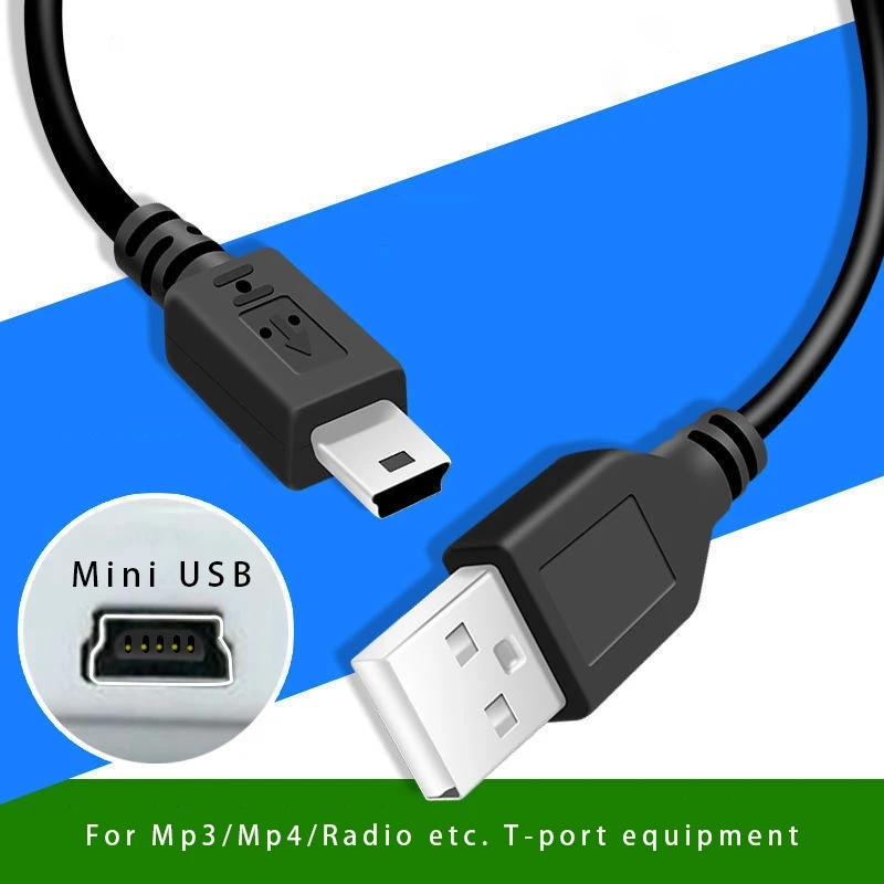 Mini USB Cable To USB Fast Data Charger Cable Mobile Phone Accessories for MP3 MP4 Player Car DVR GPS Digital Camera HDD Cord