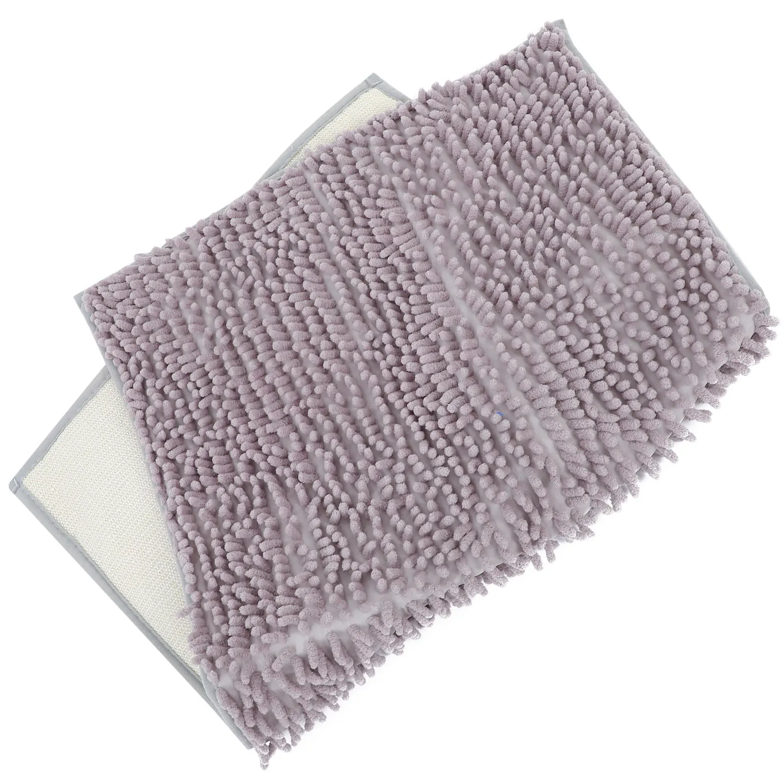 

Chenille Anti Slip Bath Mat High Absorbency Soft Comfortable Non Slip Floor Mat for Bathroom Entrance Shower Tub Area Indoor
