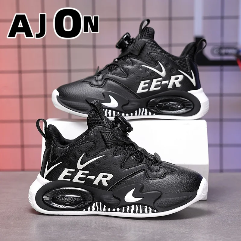 

Детские баскетбольные кроссовки, подростковые ботильоны осенью и зимой, повседневная обувь для мальчиков и кроссовки для бега на открытом воздухе