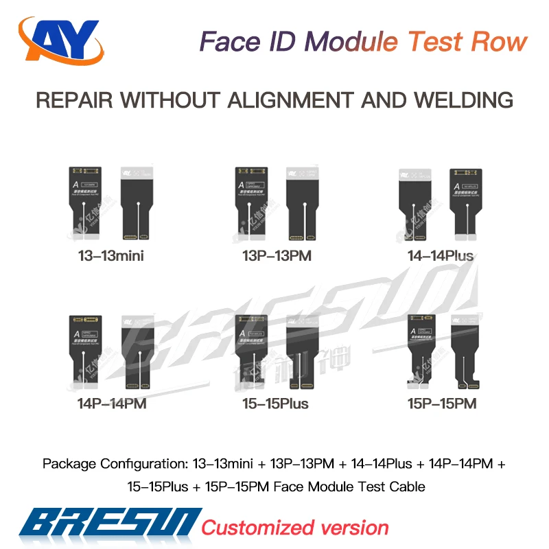 AY A108 Dot Matrix Repair FPC لهاتف iPhone X - 11 12 13 14 15 16 Pro Max Mini Dot Projector قراءة كتابة العلامة على إصلاح معرف الوجه فليكس #4