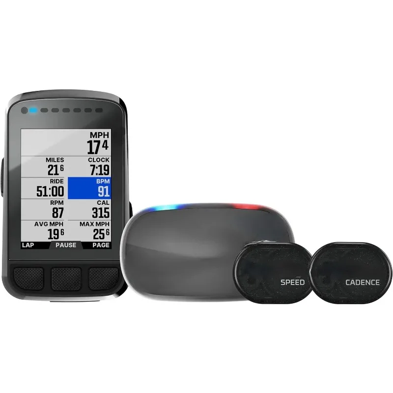 Wahoo ELEMNT Bolt V2 GPS Cycling/Bike Computer Bundle