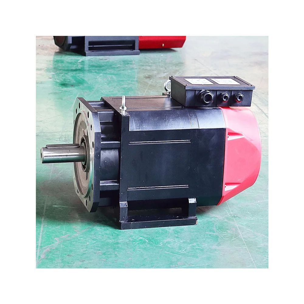 High Quality Mini Manual Lathe Machine 6000 RPM 3 KW 220 V 4-Phase Three-Phase Spindle Servo Motor with Tool Change for CNC
