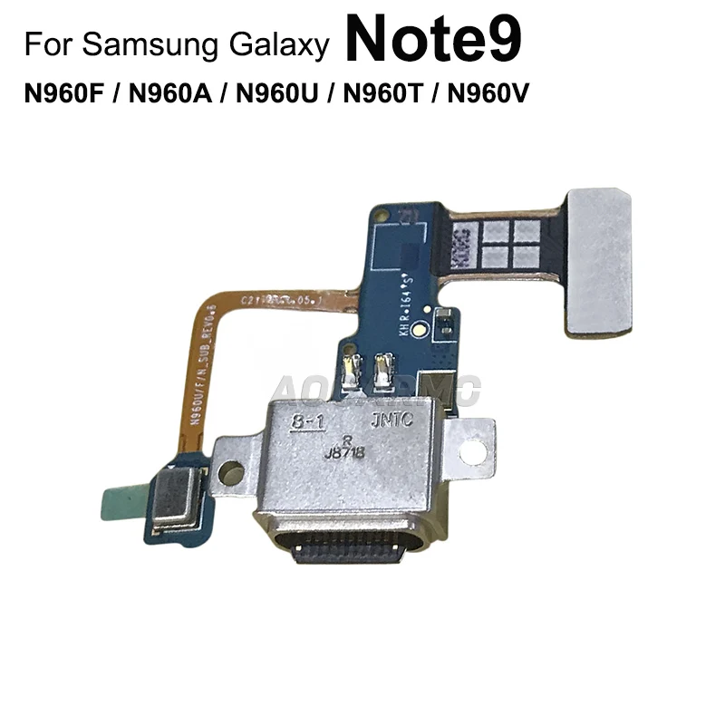 Aocarmo do Samsung Galaxy Note9 uwaga 9 N960F N960A N960U N960T N960V Port ładowania USB ładowarka dokująca mikrofon Flex Cable