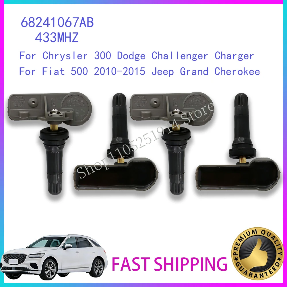 

Датчик давления воздуха в шинах 68241067AB для Fiat 500 2010-2015, Jeep Grand Cherokee, Chrysler 300, Dodge Challenger, Charger, 433 МГц