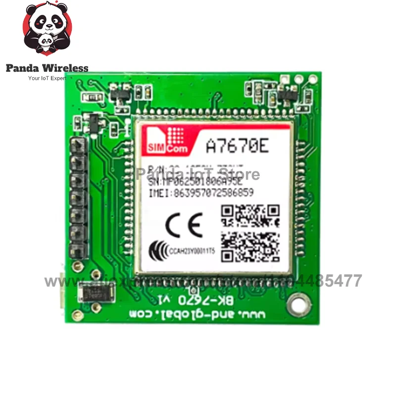 SIMcom A7670E/A7670G/A7670NA com LNGV ou MNGV sufijo placa central LTE CAT1 + 4G + 2G + GNSS + placa central de voz com antena GPS FPC