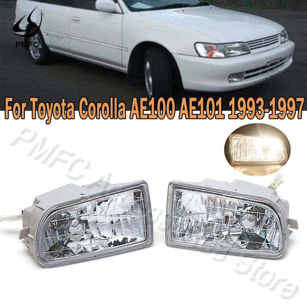 PMFC Fog Light Front Bumper Fog Lamp Fog Lamp Assembly Car Stying For Toyota Corolla AE100 AE101 1993 1994 1995-1997 A1649060451