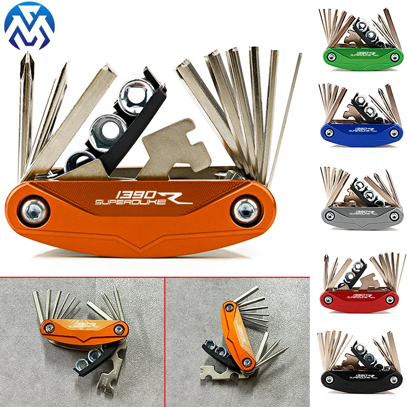 

For KTM 1390 Super Duke R 1390 SuperDukeR 2024+ Accessories Motorcycle CNC Portable Tool Repair Screwdriver Set