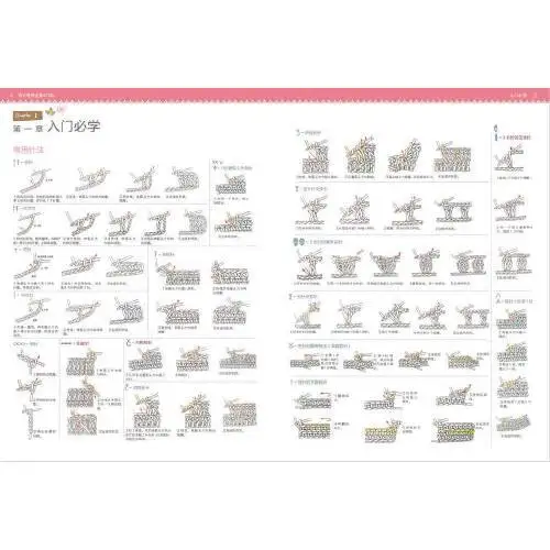 Os trabalhos completos de padrões de crochê