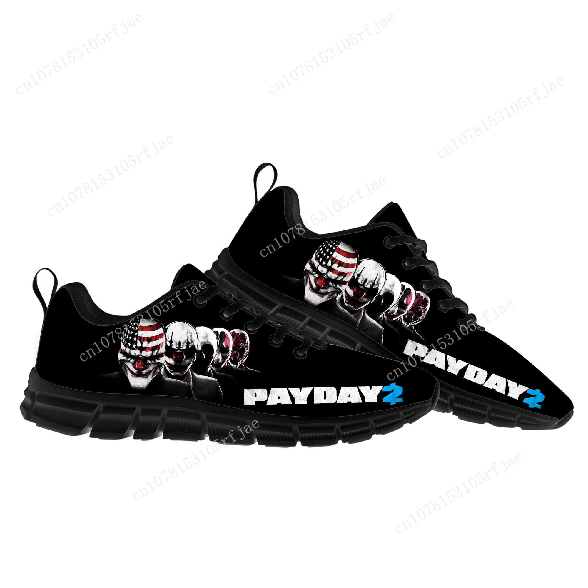 

PAYDAY 2 Sports Shoes Hot Cartoon Game Mens Womens Teenager Children Sneakers Fashion High Quality Sneaker Custom Built Shoes