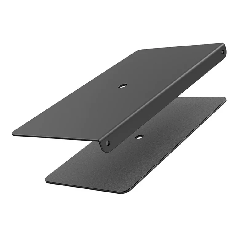 Monitor Mount Reinforcement Plate Steel Bracket Plate for Thin Glass and Other Fragile Tabletop Fits Most Monitor Stand