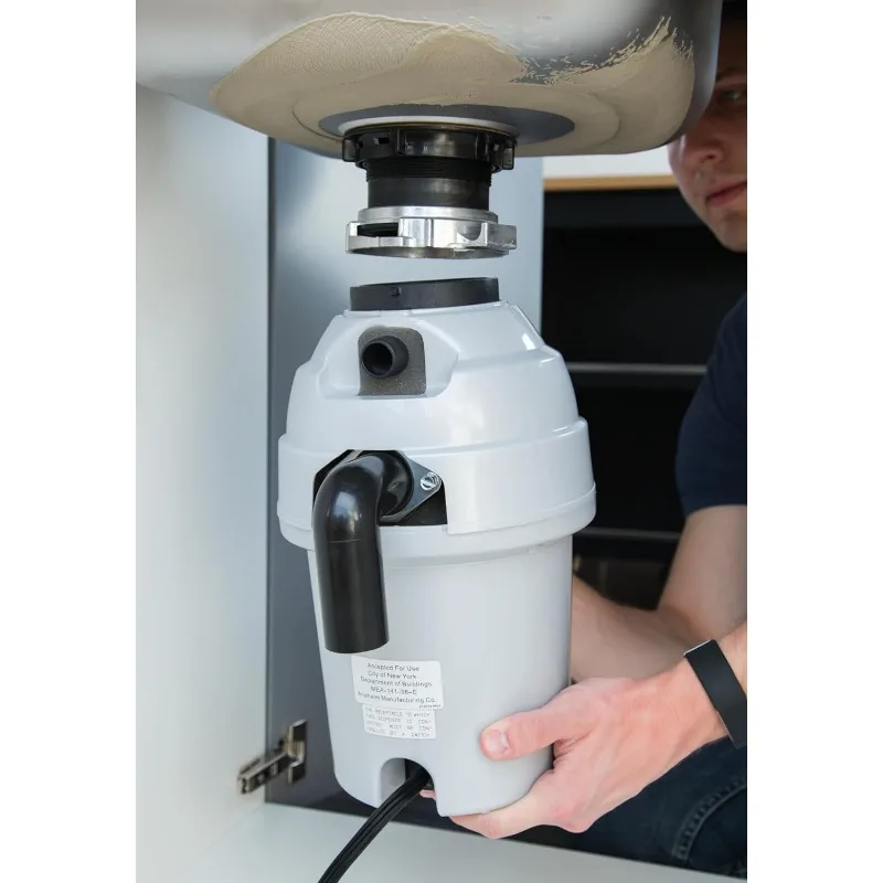 Waste King L-2600 Legend シリーズ 1/2 HP 連続給餌ゴミ処理機 電源コード付き キッチンシンク用廃棄物処理機