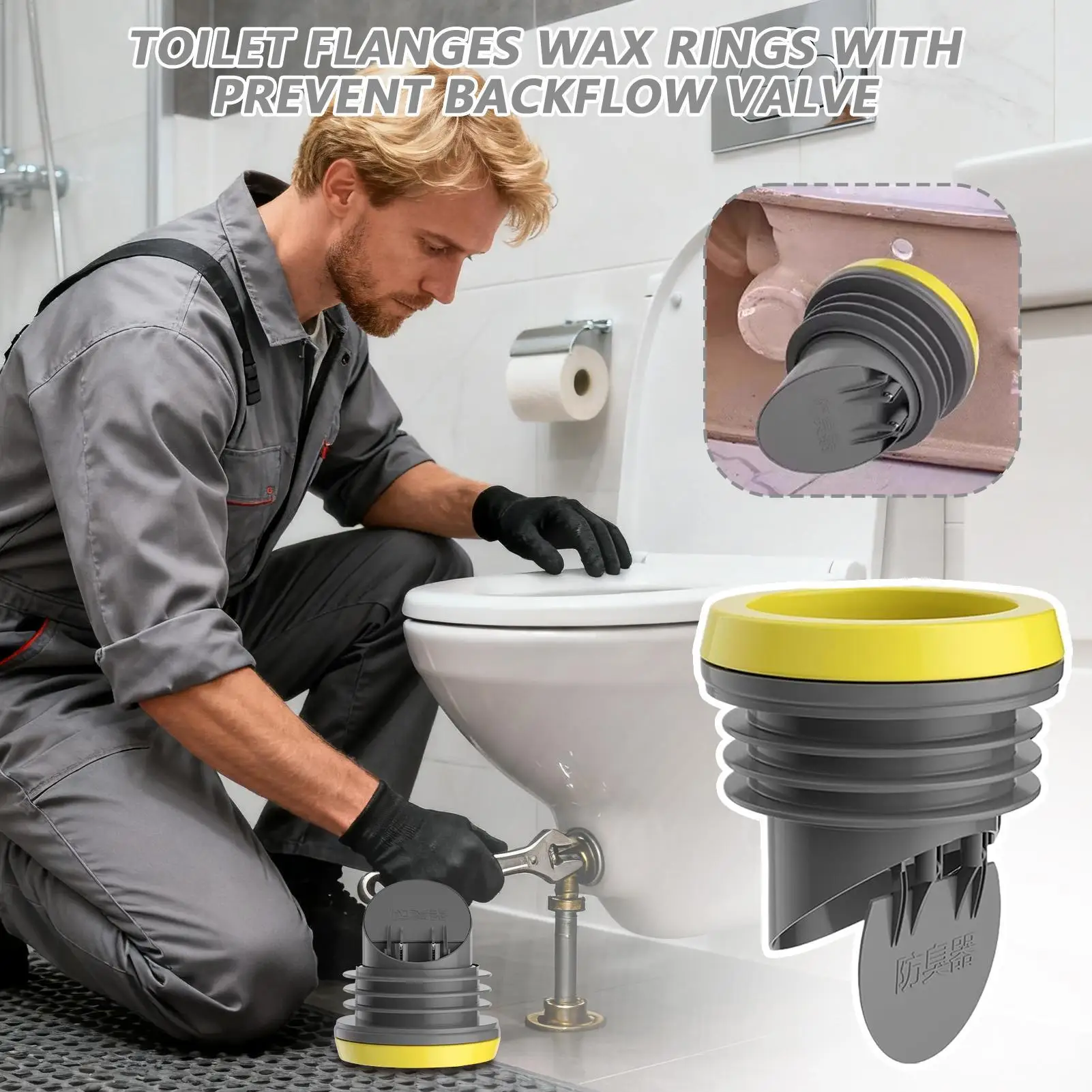 Wax Ring For Toilet Long Lasting Thickened Replacement Toilet Flanges Wax Rings For Bathroom Installation Maintenance Home