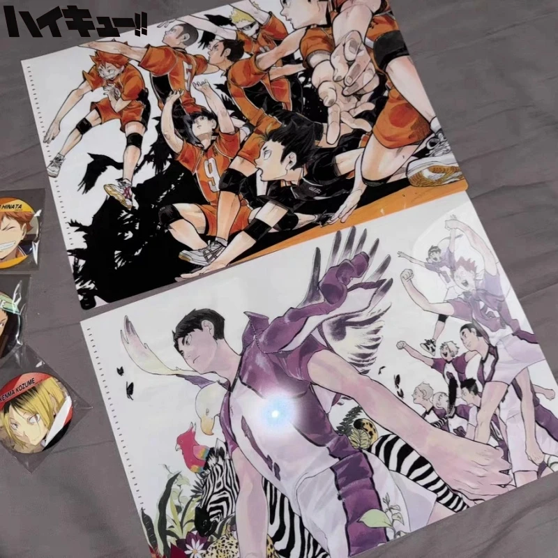 

SHONEN JUMP SHOP Haikyuu!! STARTING ORDER Color Page Folder karasuno Aoba Johsai Nekoma High School Character Collection Hobbies