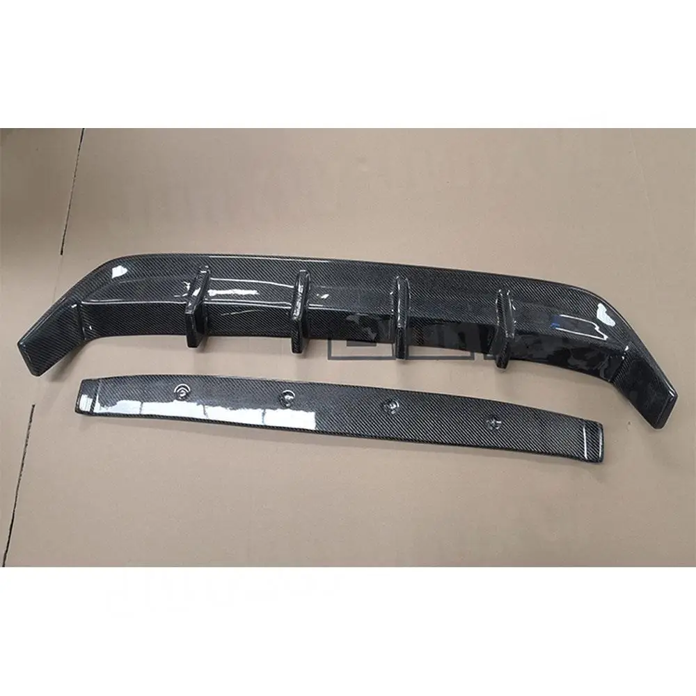 Carbon Fiber Rear Lip Diffuser For Lexus RX300 RX450H 2016-2020 FRP Car Fins Shark Style Skid Plate Car Bumper Guard