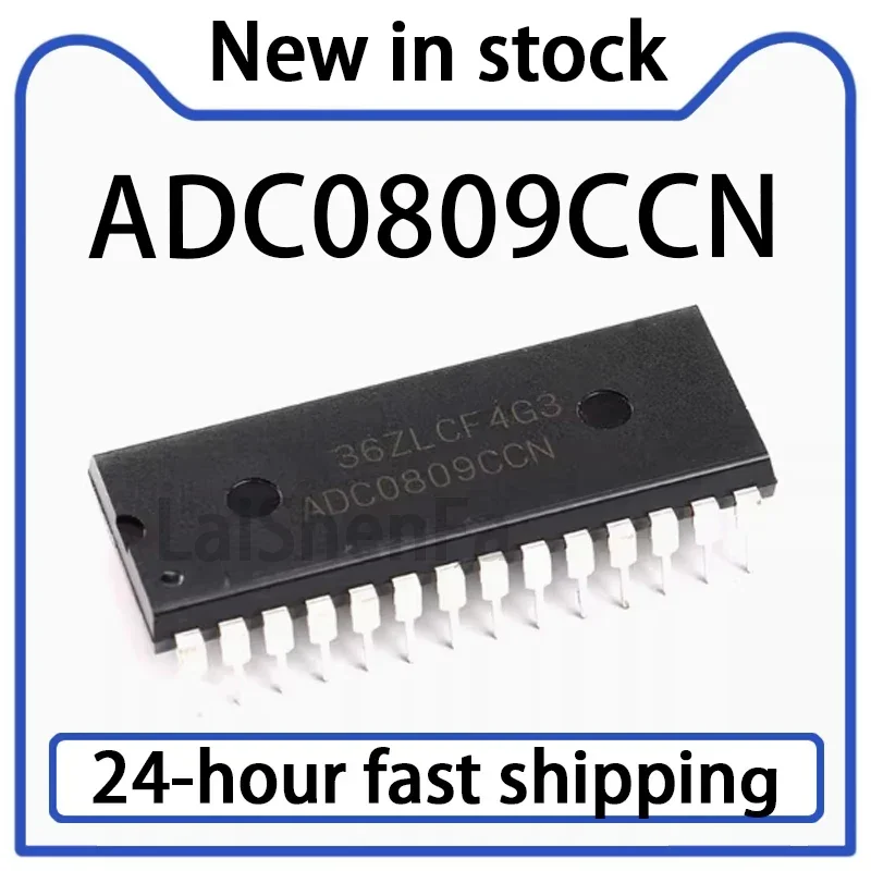 5PCS ADC0809CCN 8-bit Analog-to-digital A/D Converter Chip Directly Inserted Into DIP-28 Stock