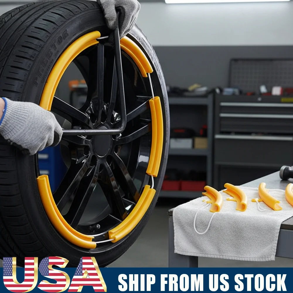 

5 шт., защита обода колеса автомобиля, инструмент для защиты кромок обода для мотоциклов, автомобилей, инструменты для ремонта шин мотоцикла