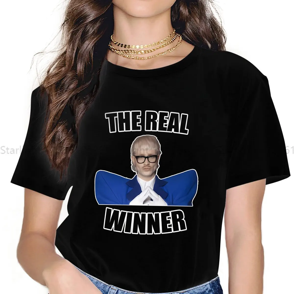 The Real Winner TShirt For Women Joost Klein Europapa Y2k Tees Fashion Female Polyester T Shirt Soft Graphic