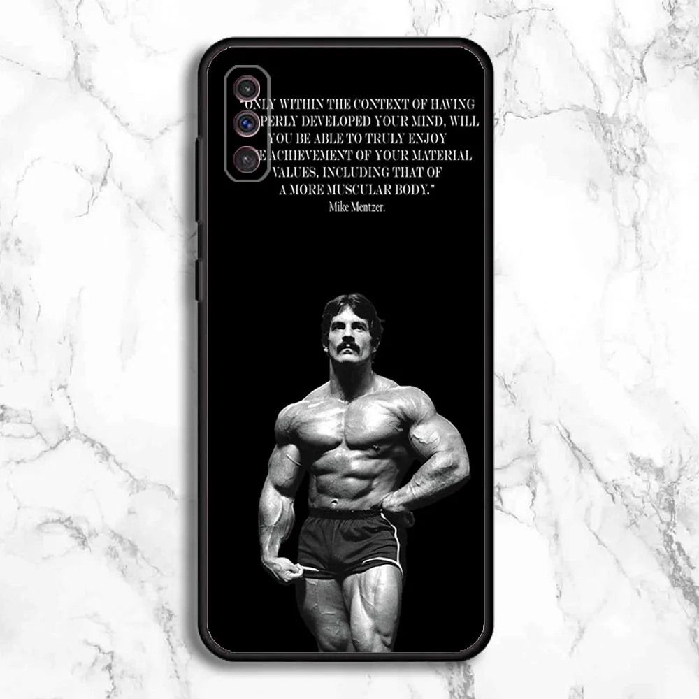 Funda de teléfono de culturismo Mike mentzer para Samsung Galaxy A13,A21s,A22,A31,A32,A52,A53,A71,A80,A91, funda de teléfono negra suave