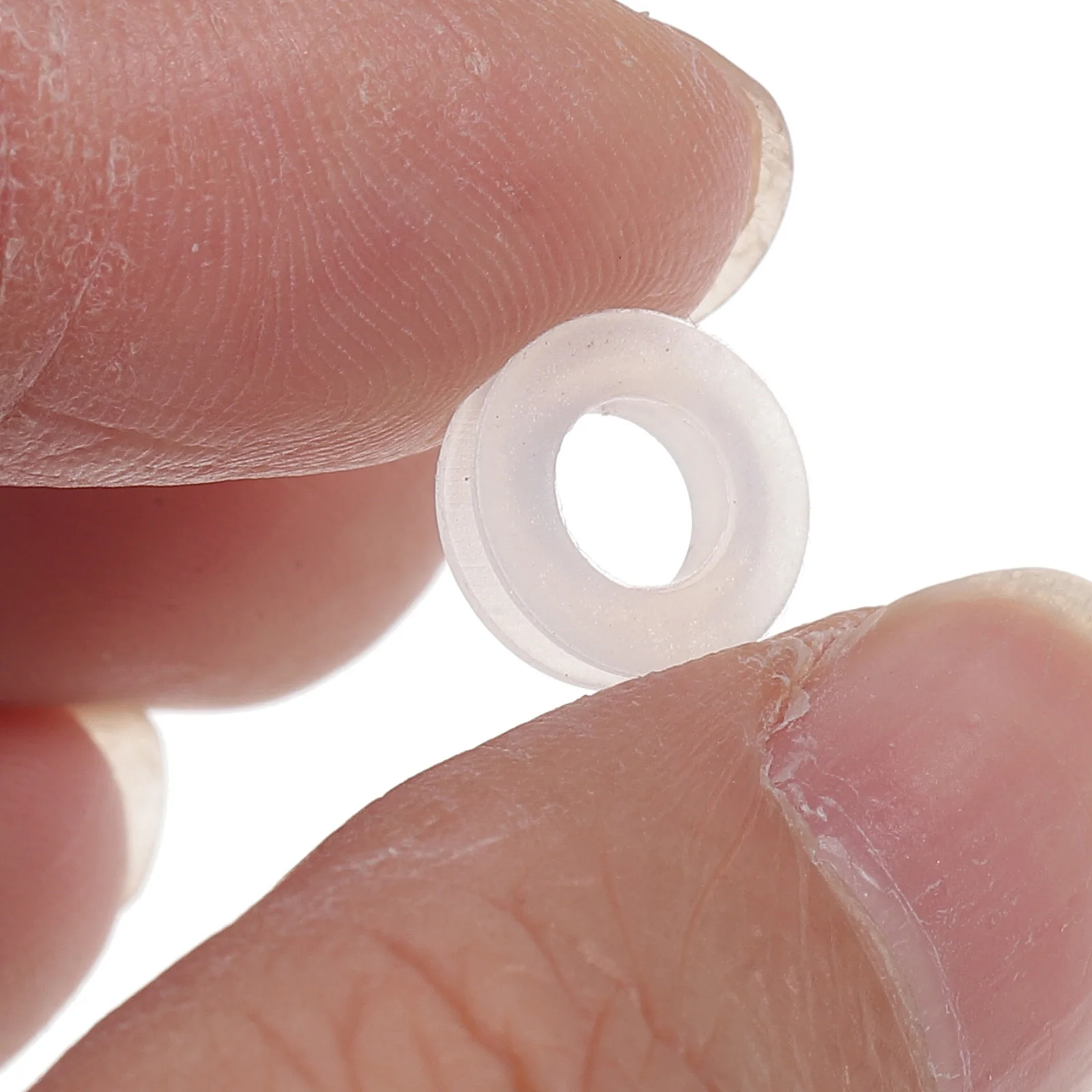 

100pcs Silicone Earring Cushions Soft Non Slip Transparent Ear Clip Pad Shaped Accessories Pain Reducing Lightweight Thin For