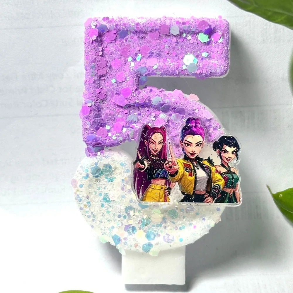 nuovo Kpop Demon Hunter Numero di candela Festa di compleanno per bambini Decorazione torta di compleanno Forniture per regali per feste per baby shower