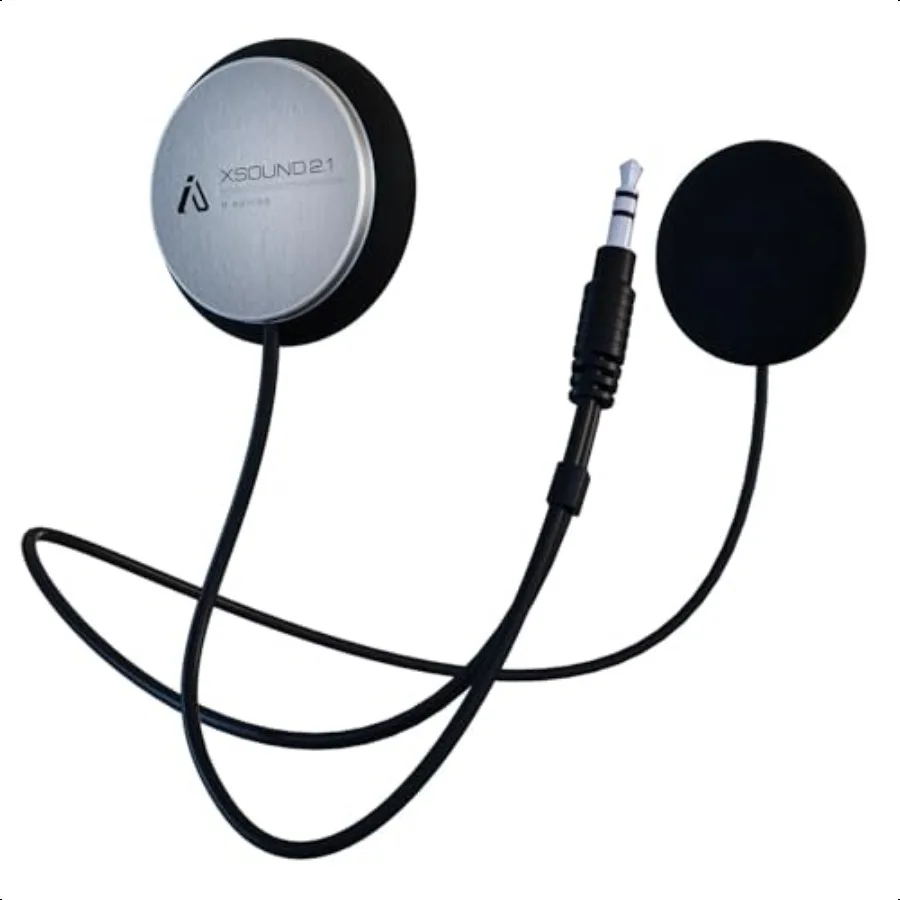 

XS2.1R Helmet Speaker with Foam Spacers Kit High Performance Speaker Headphones 3.5mm Earbud Jack Compatible with Most Helmet C