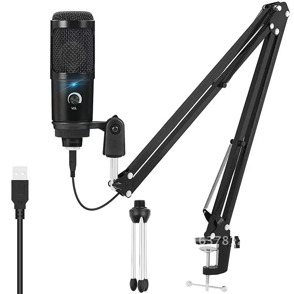 New Arrivals bm 800 Microphone for Computer Youtube Gaming Recording Studio USB Condenser Microphone Kits with Stand microfono