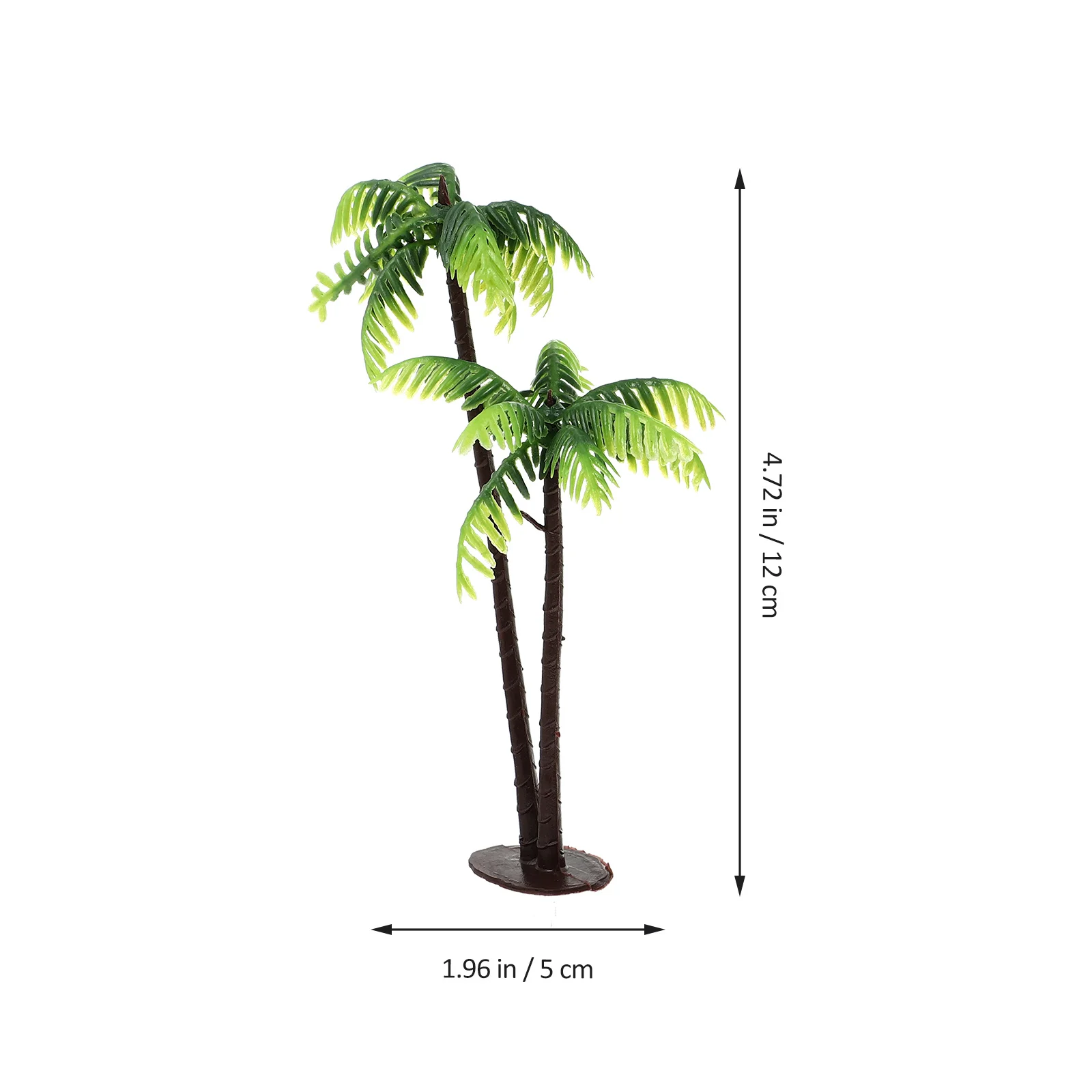 

12pcs Plastic Palm Tree For Diy Micro Landscape Decor Fairy Garden Bonsai Scenery Tree Craft Tropical Miniatures