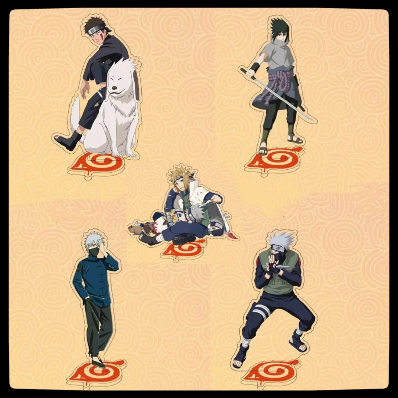 

15CM Naruto stand-up humanoid acrylic ornament Sasuke Kakashi stand-up anime character peripheral children's Christmas gift