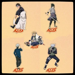 15CM Naruto stand-up humanoid acrylic ornament Sasuke Kakashi stand-up anime character peripheral  Christmas gift