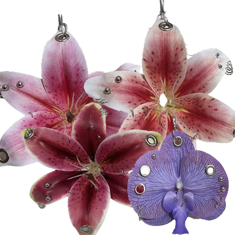 Colgante de bolsa de flores de simulación creativa, exquisito llavero de lirio de orquídeas Phalaenopsis, decoración de mochila de moda, accesorios, regalos