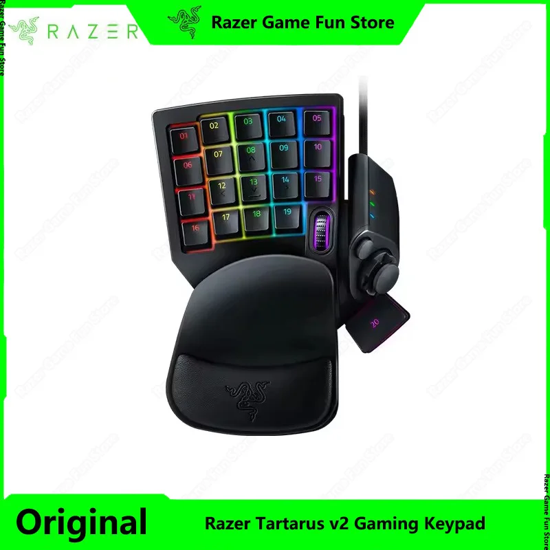 Игровая клавиатура Razer Tartarus v2: переключатели с механической мембраной — 32 программируемые клавиши — настраиваемое освещение Chroma RGB