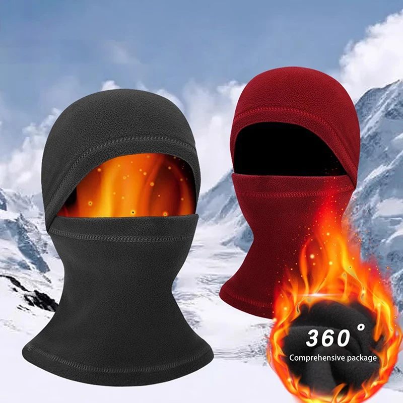 Winter Thermal Fleece Motorrad Sturmhaube Vollgesichtsmaske Radfahren Kapuze Sport Laufen Halswärmer Männer Frauen Abdeckung Hut