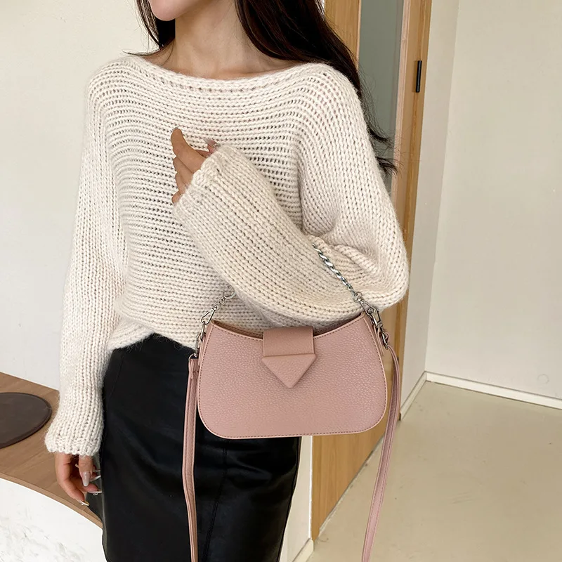 

2025 Luxury Underarm Bag - Stylish Small Square Shoulder Purse with Chain Strap, Women's Crossbody Bag
