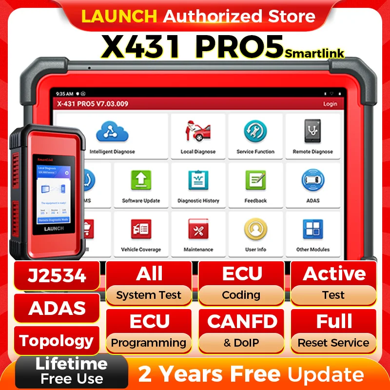 Launch X431 PRO5 SmartLink Car Diagnostic Tools J2534 Programming Auto OBD2 Scanner Diagnosis Automotive Tool pk X-431 V+ PRO3