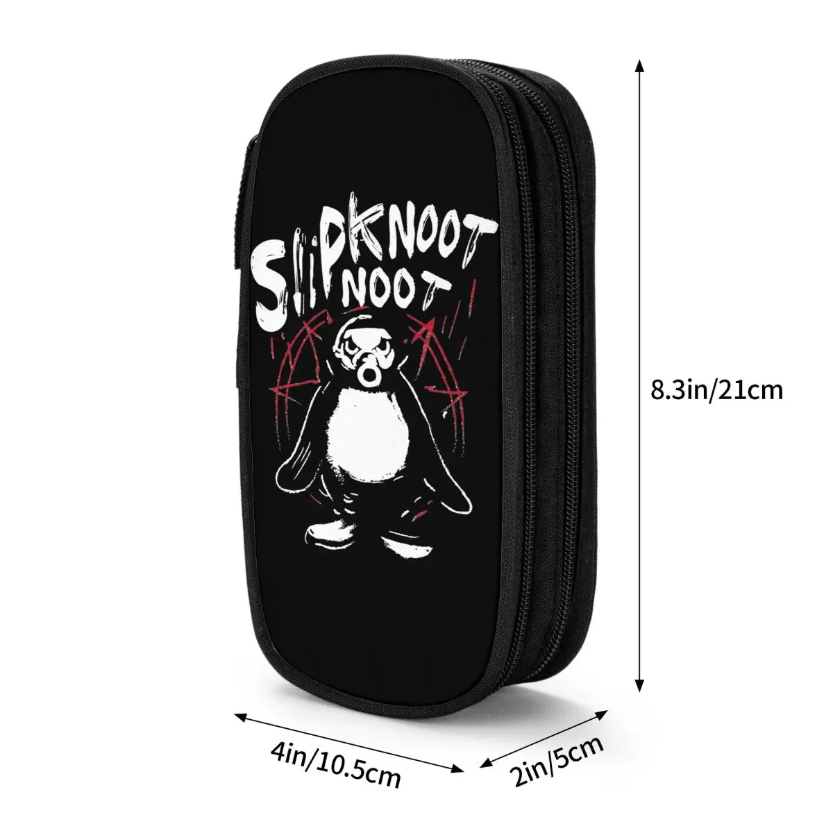 S-Slipknots Death Metal Goth Hard Rock ดินสอ Slipknoot Noot Penguin กล่องปากกากระเป๋าเด็กขนาดใหญ่โรงเรียน Pencilcases