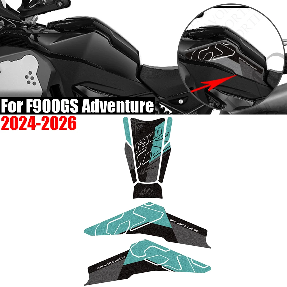 

For F900GS F900 GS F 900 Adventure ADV Tank Pad Cap Grips Gas Fuel Knee Stickers Decals Protection 2024 2025 2026