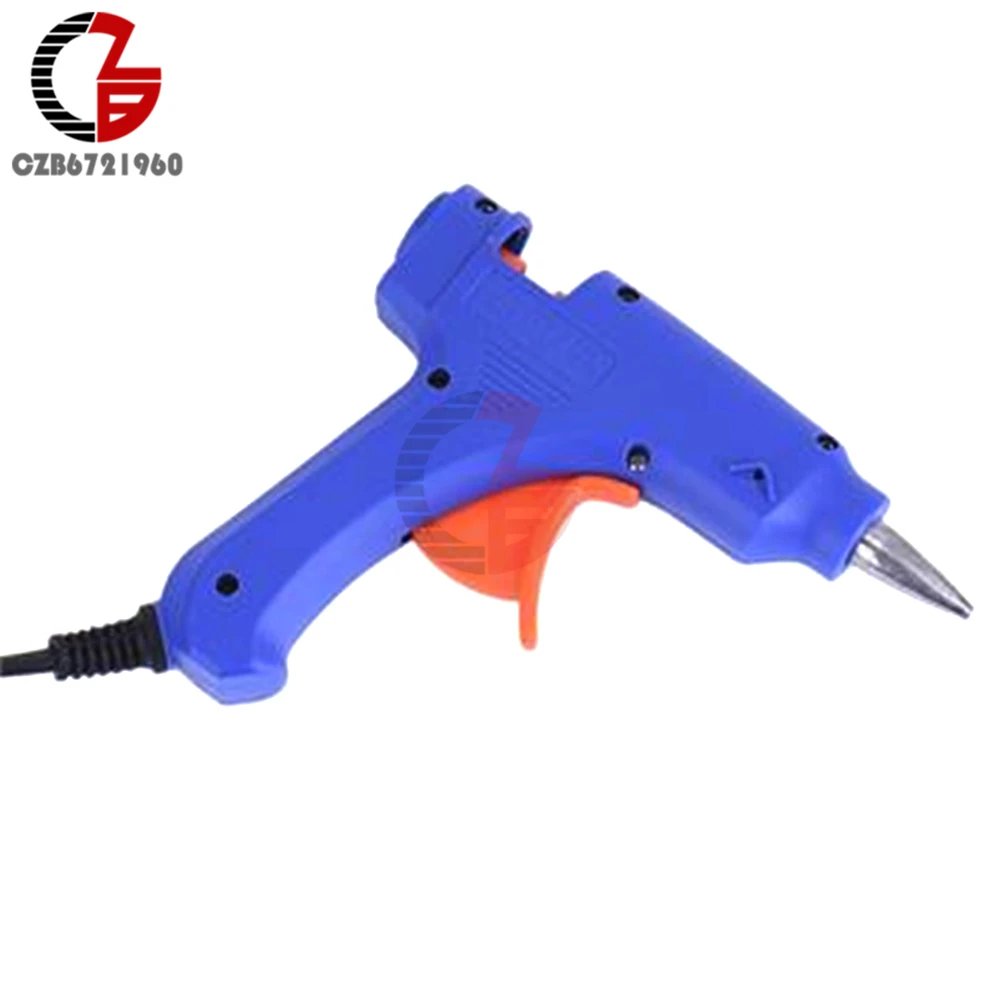 20W EU Plug Hot Melt Glue with 7mm Glue Stick Industrial Mini Guns Thermo Electric Heat Temperature Tool