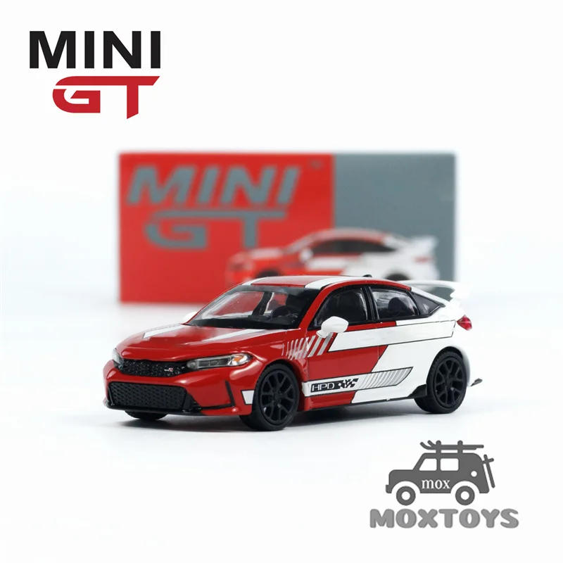 MINI GT 1:64 Civic Type R #1 2023 Pace Car Red LHD Diecast Model Car