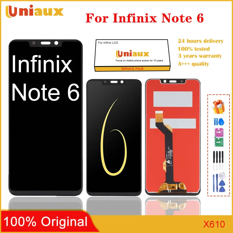 

6.01inch Black For Infinix Note 6 X610 LCD Display Touch Screen Digitizer Panel Assembly Replacement Parts