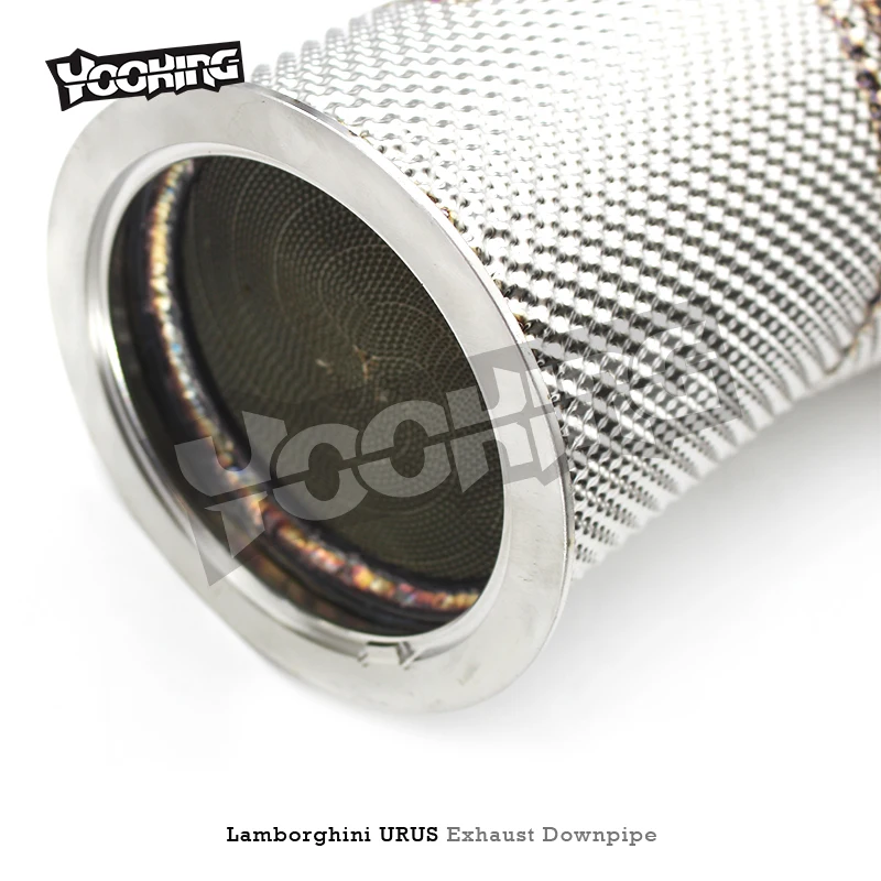 أنبوب Yooking النازل مع OPF GPF لـ Lamborghini URUS 4.0 (2018+) Racing SS304 أنبوب تدفق مجاني للضبط الرياضي