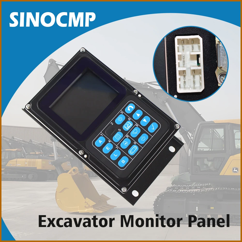 

1pc Excavstor Monitor / Display Panel for Komatsu PC200-7/PC210-7/PC300-7/PC240-7 Part# 7835-12-3007 7835-12-1008 7835-12-1007