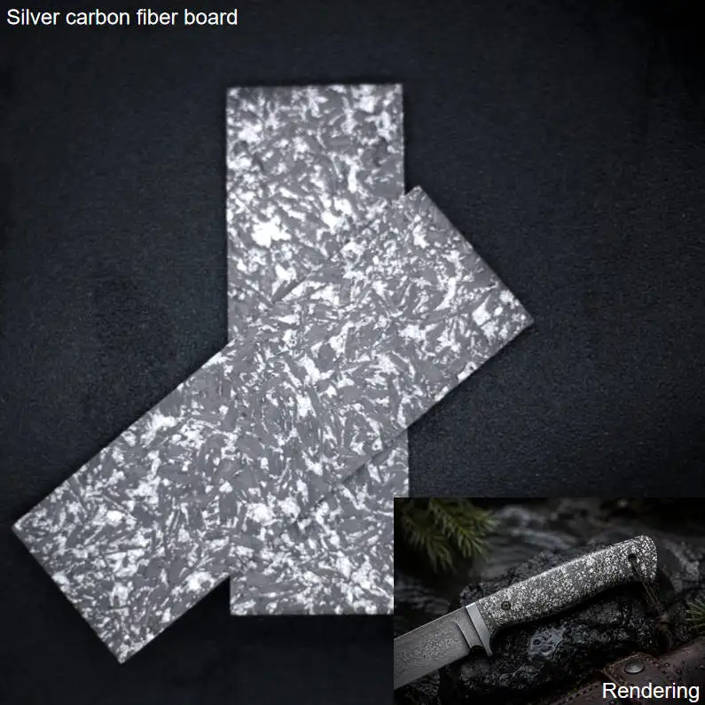 2pcs FORGED CARBON FIBER Dark Matter Colorful Carbon DIY knife handle material Excellent materials to replace G10 120X40X4mm