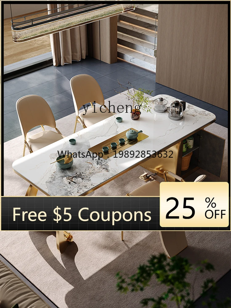 

Rock Slab Tea Table Household Tea Table Kettle Integrated Office