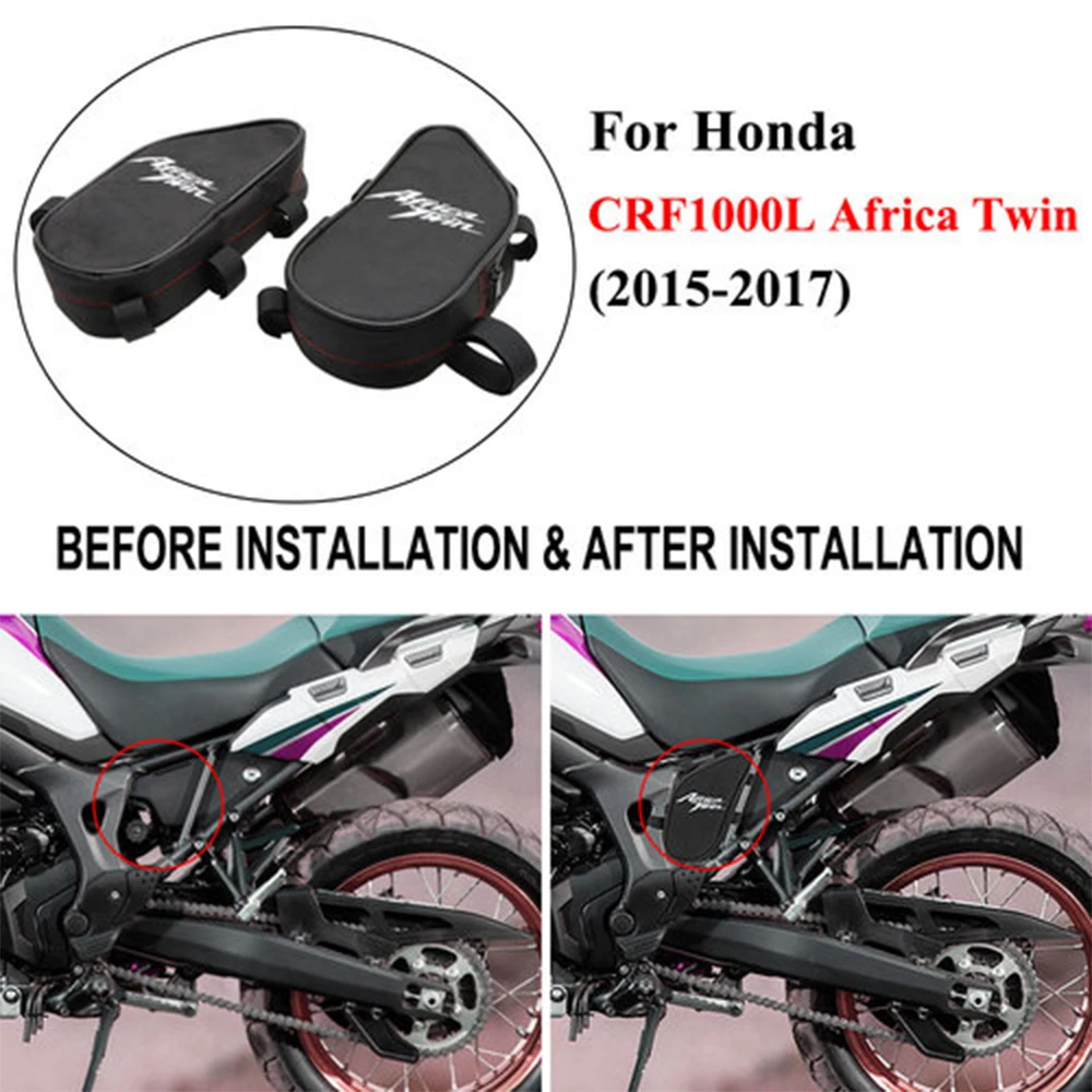 Motorcycle CRF 1000 L Repair Tool Placement Bag Frame Package Toolbox Waterproof For Honda CRF1000L Africa Twin 2015 - 2023